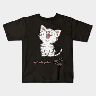 cat design Kids T-Shirt